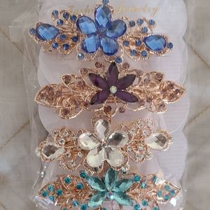 Hair Barrettes. 4 different colors.